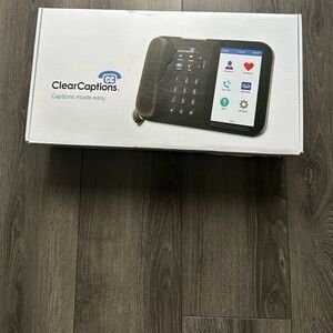 Clear Captions Blue house Phone